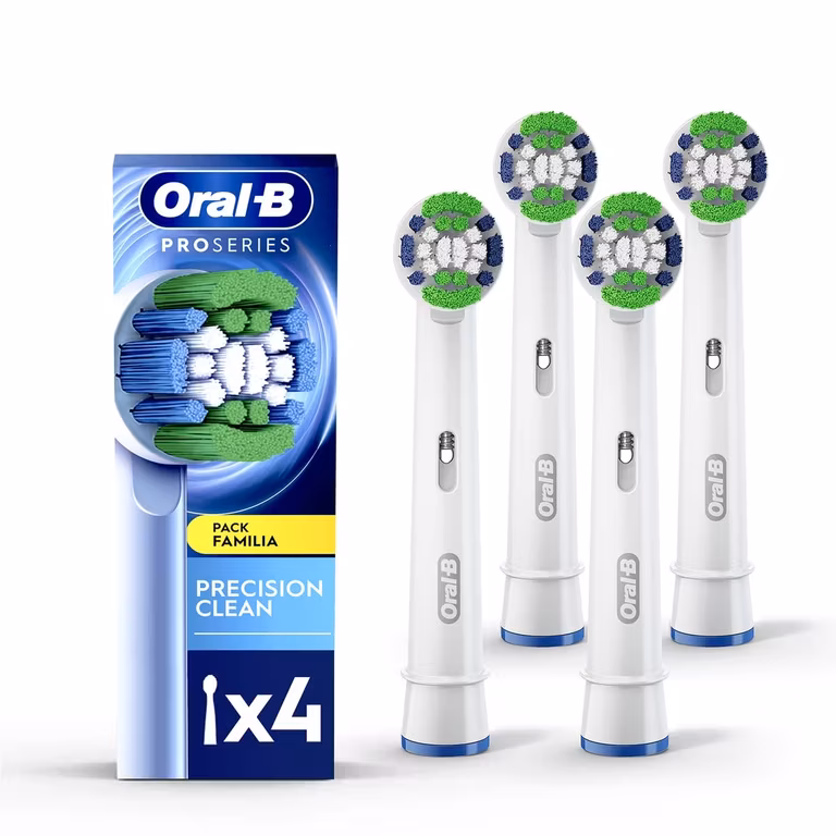 Amazon: Oral-B Precision Clean, Cabezal Redondo de Repuesto para Cepillo Eléctrico, 4 Unidades