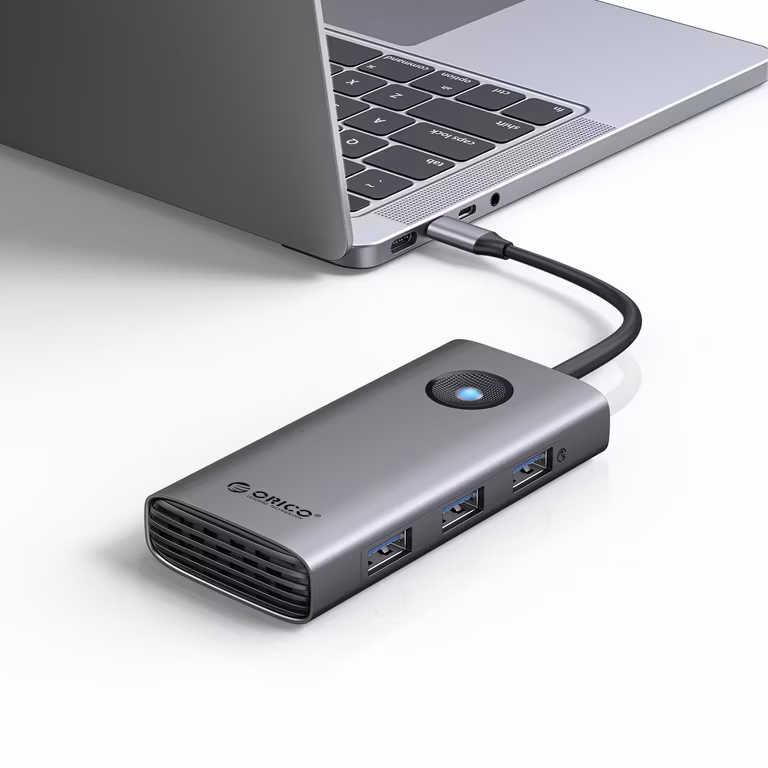 Amazon: ORICO Estación de Acoplamiento USB C de 6 en 1 con HDMI 4K@30Hz