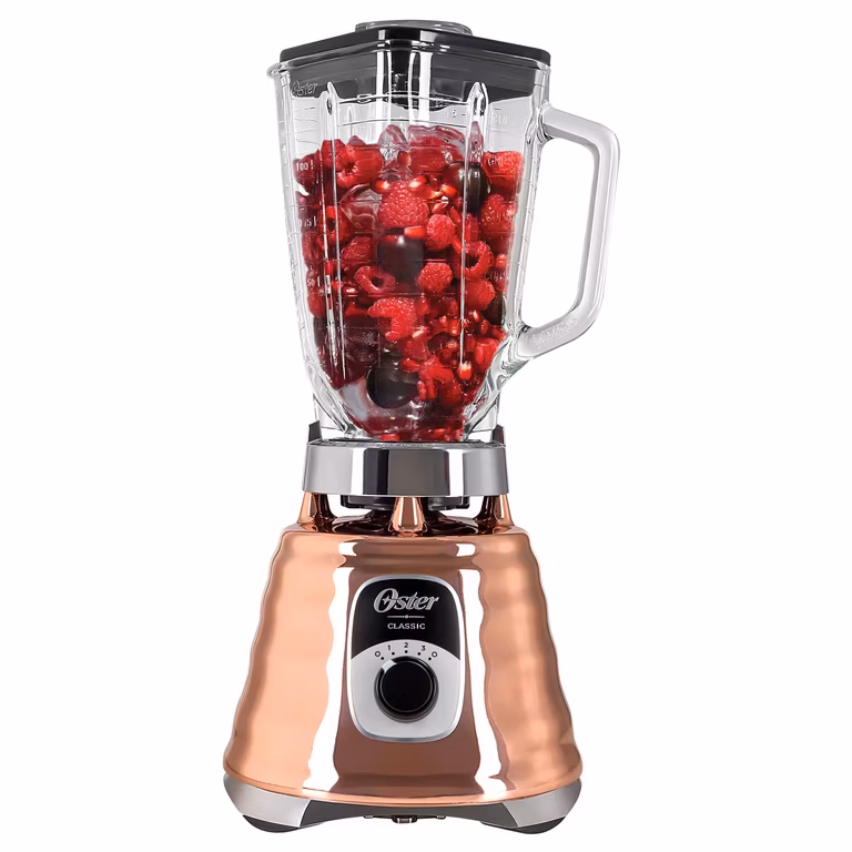 Amazon: Oster Licuadora Clásica, Perilla Ergonómica de 3 Velocidades, 700 Watts de Potencia, Vaso de Vidrio