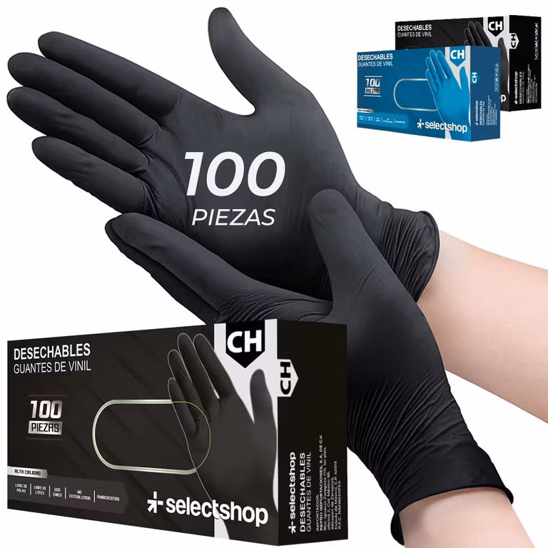 Amazon: Pack De 100 Guantes De Nitrilo Vinil Desechables