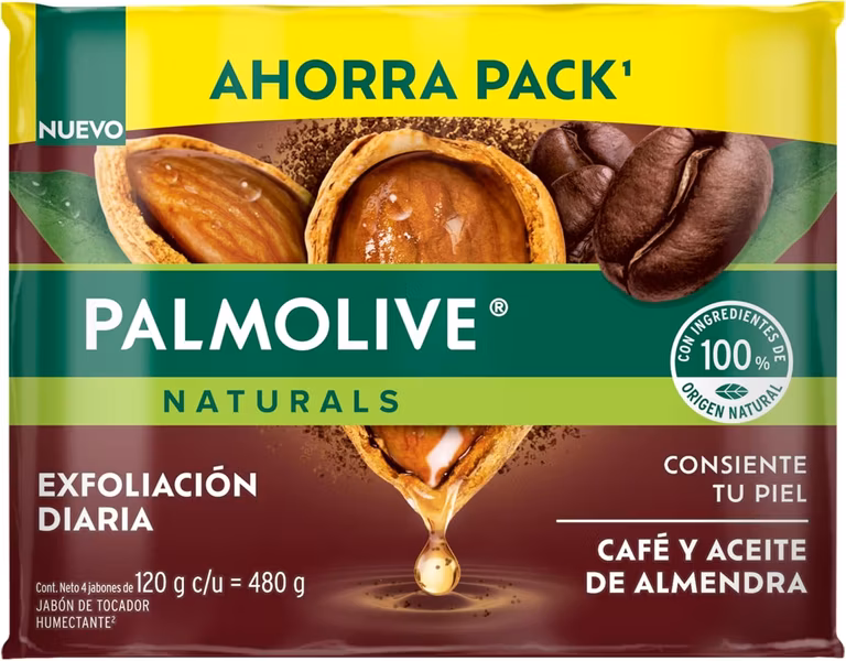 Amazon | Palmolive Naturals Café y Almendras 4x120g
