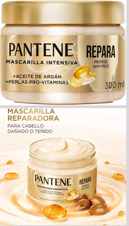 Amazon: Pantene Mascarilla para cabello Repara y Protege 300 ml | Planea y Ahorra