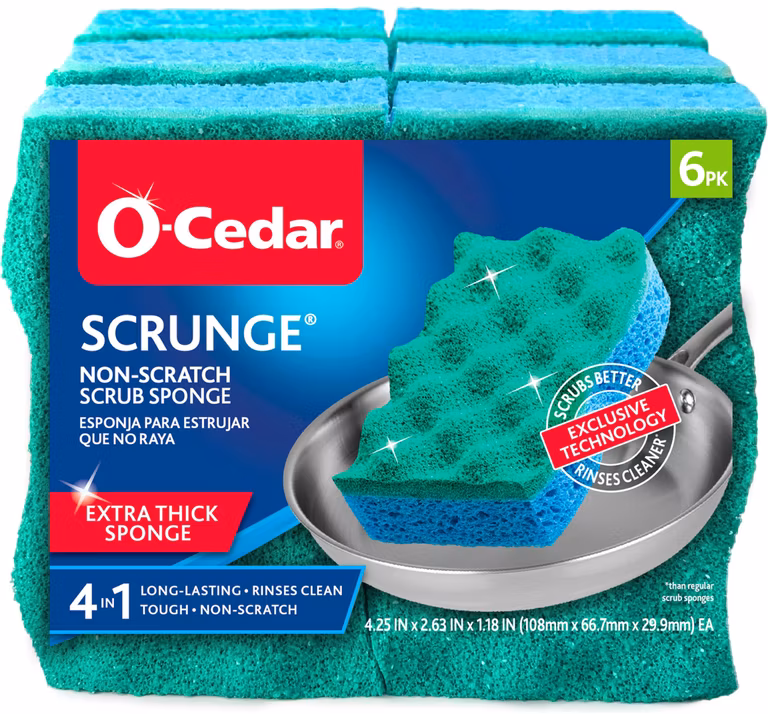 Amazon: Paquete de 6 Esponjas O-Cedar Multi-Use Scrunge