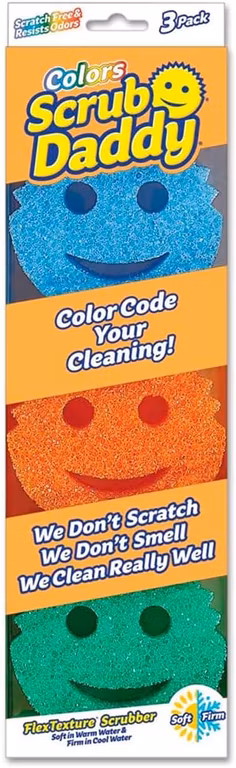 Amazon: Paquete de 3 Esponjas Scrub Daddy Colors