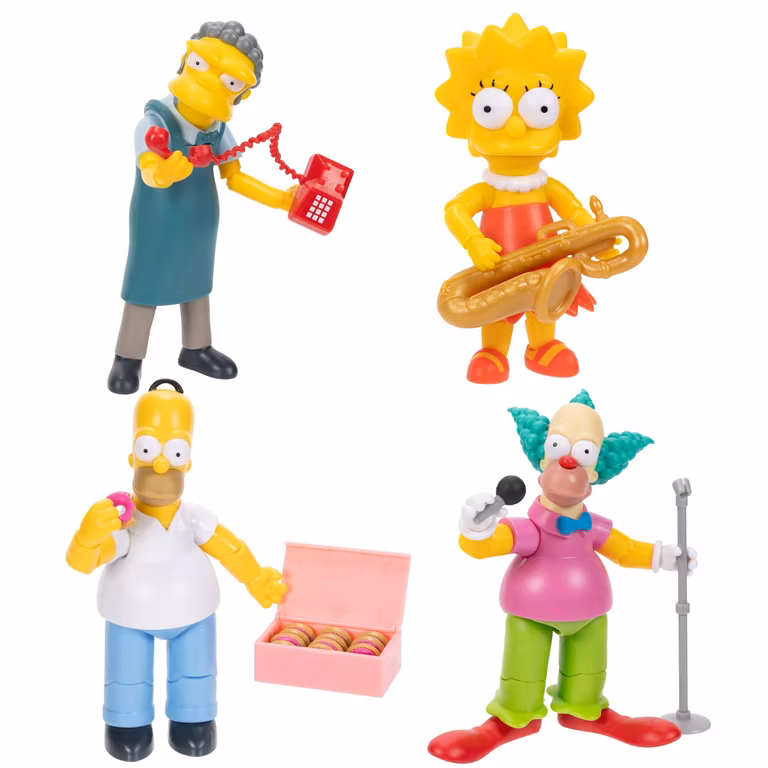 Amazon: Paquete de 4 figuras de Los Simpsons Jakks Pacific