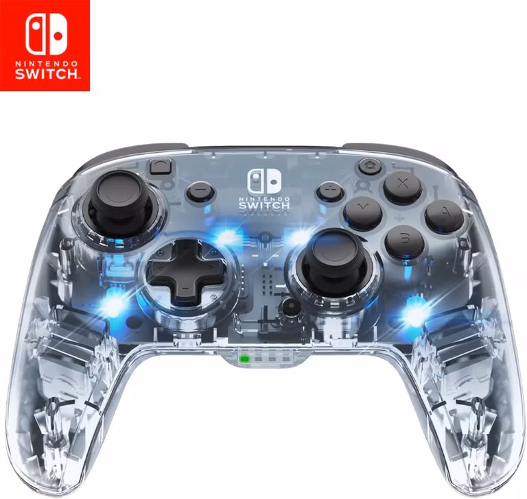 Amazon: PDP Mando Afterglow Deluxe Wireless Nintendo Switch, Normal, Gris (Prismatic )
