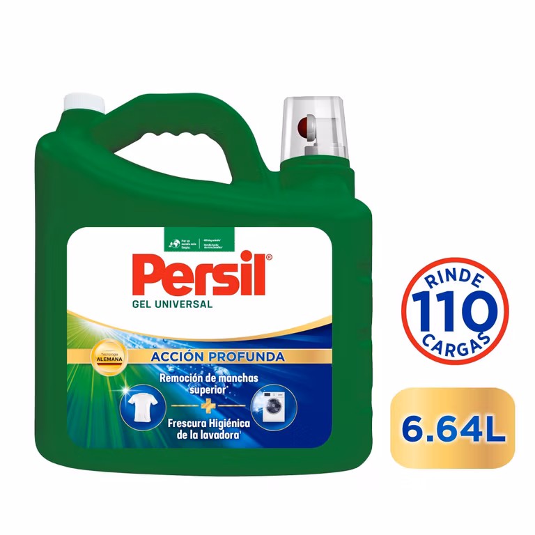 Amazon: Persil Detergente Gel Universal 6.64L - 96 Cargas | Planea y Ahorra