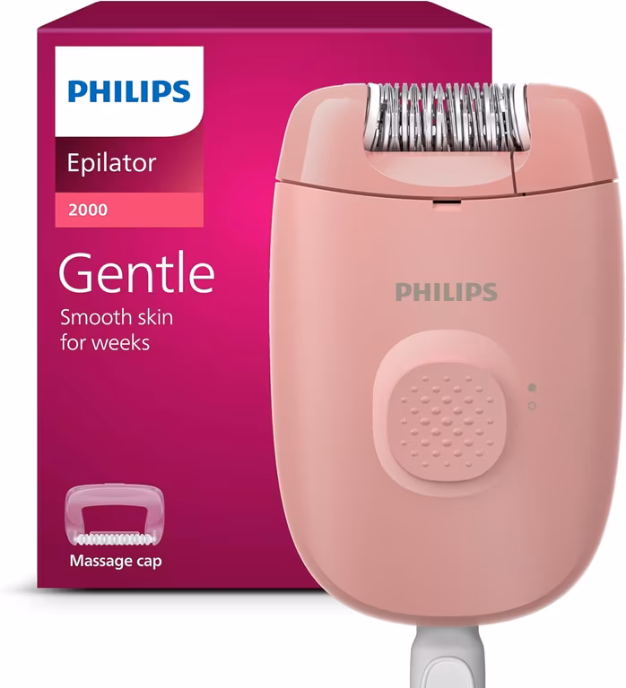 Amazon, Philips Bre227/00 - Depiladora con cable para piernas y cuerpo, dispositivo de depilación para mujeres