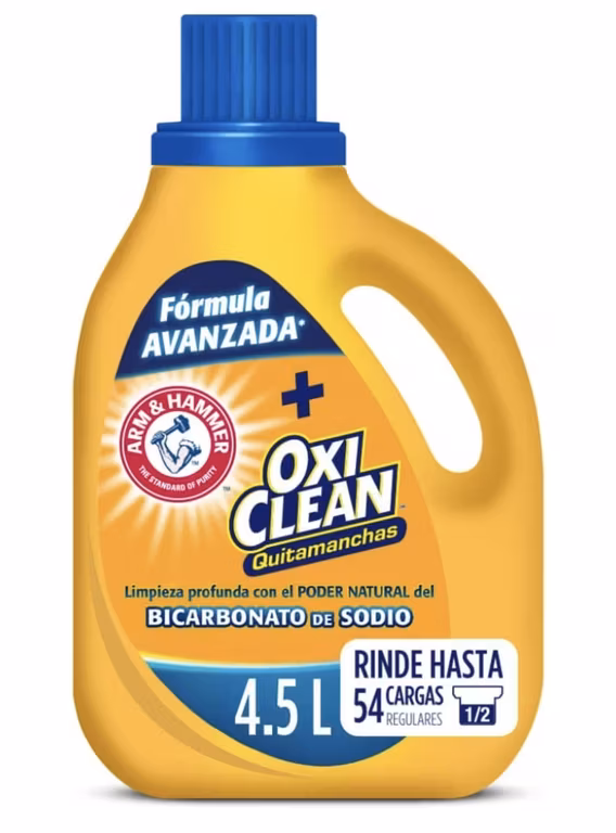 AMAZON: 3 Piezas Arm & Hammer Detergente Liquido Para Ropa + OxiClean 4.5Lt