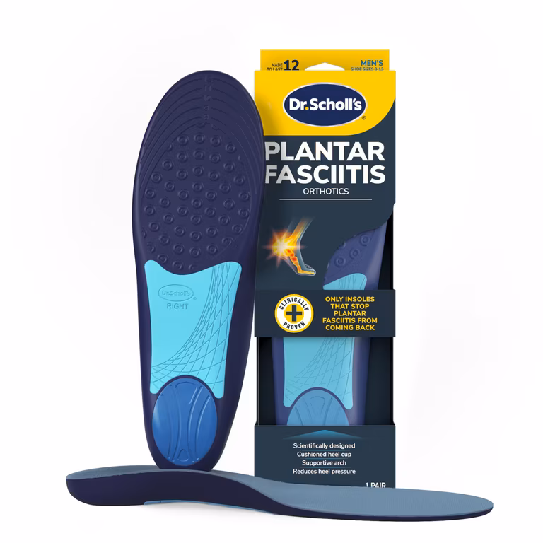 Amazon: Plantillas Dr. Scholl's para aliviar el dolor para fascitis plantar. Tallas 6-11MX. Precio mas bajo historico