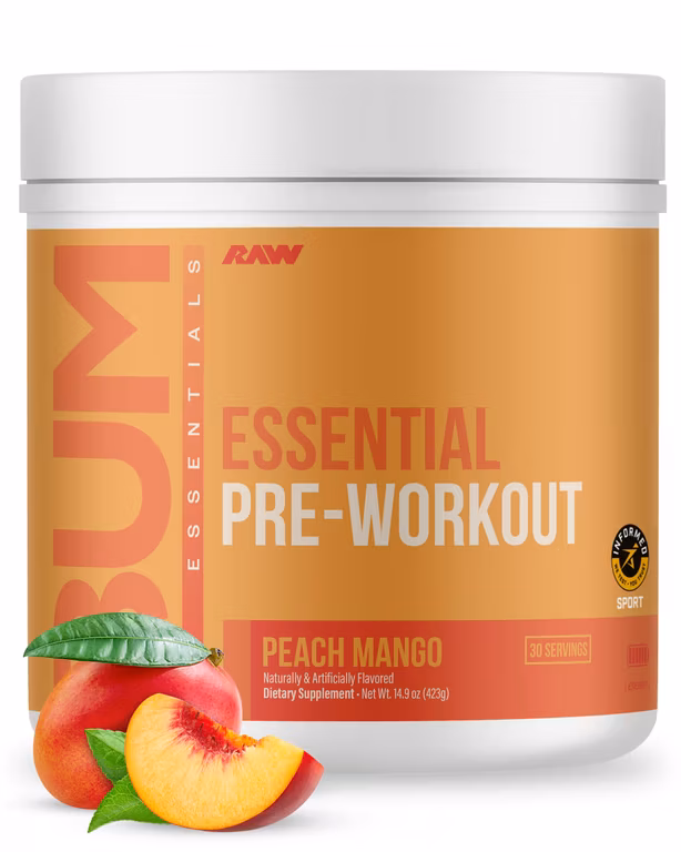 Amazon: Pre-entrenamiento RAW CBUM Essential (Sabor Durazno Mango) - minimo historico