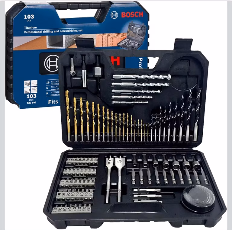 Amazon prime | Bosch | Set de Puntas y Brocas 103 unidades