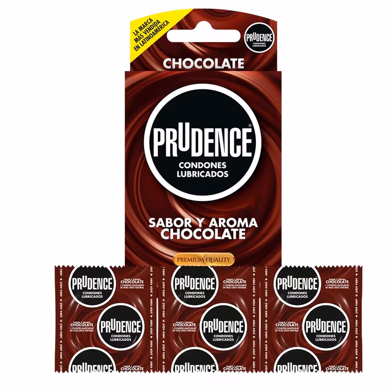 Amazon: Prudence Sabor y Aroma Chocolate, Caja con 3 condones.