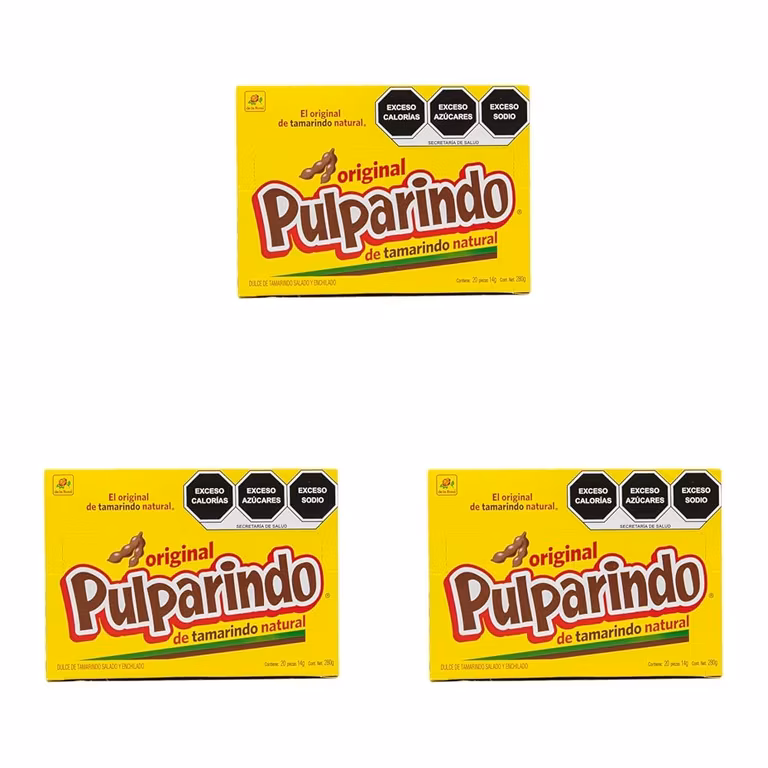 Amazon: Pulparindo Original 60 piezas 14 grs (3 paquetes de 20 piezas c/u) - Planea y ahorra