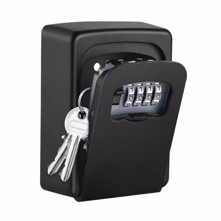 Amazon: Raganet, Caja Almacenamiento De Llaves Código de 4 Dígitos. Precio historico mas bajo.