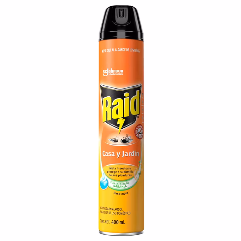 AMAZON: Raid Casa y Jardín Insecticida Aerosol Mata Mosquitos e Insectos, 400 ml (3x2 + Planea y Ahorra) precio C/U