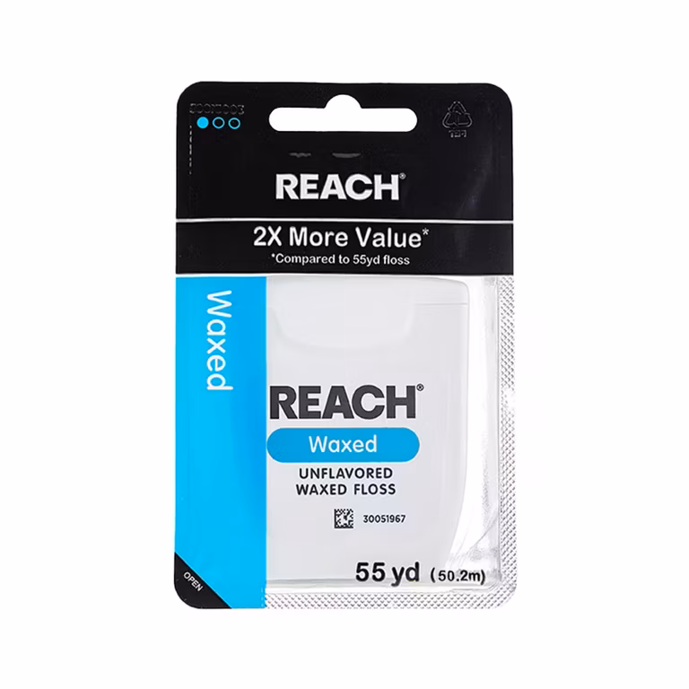 Amazon: Reach Hilo dental encerado sin sabor para el cuidado bucal 50M