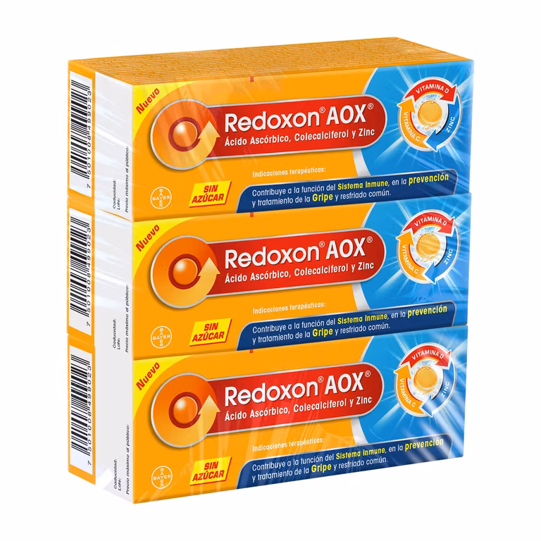 AMAZON: Redoxon AOX Multivitamínico con Vitamina C, Vitamina D y Zinc, Pack de 3 Unidades con 10 Tabletas Efervescentes (Planea y Ahorra)