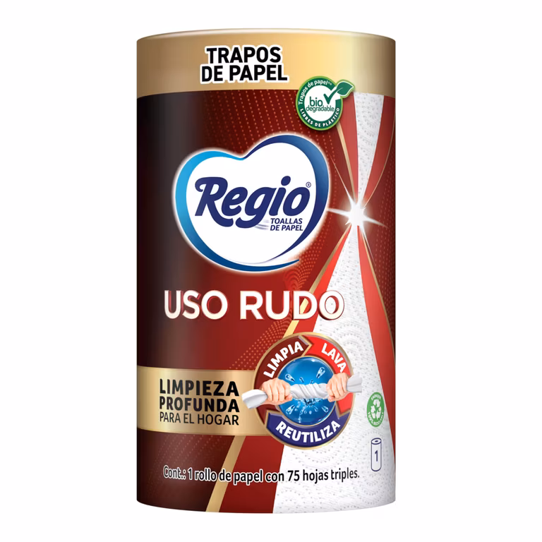Amazon: Regio Toallas de Papel Uso Rudo 75 Hojas Triples