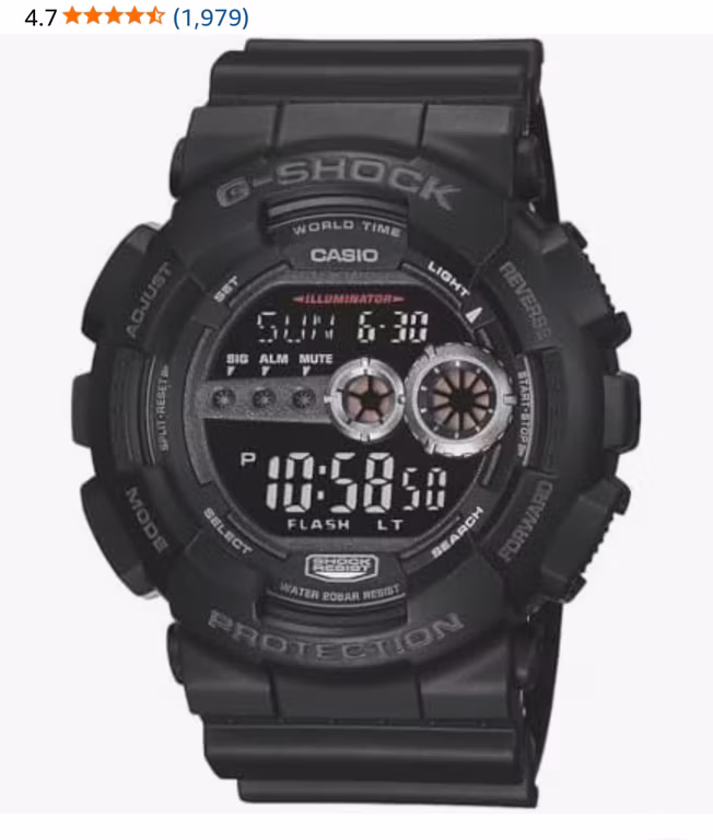 Amazon: Reloj Casio G Shock Táctico (full black)