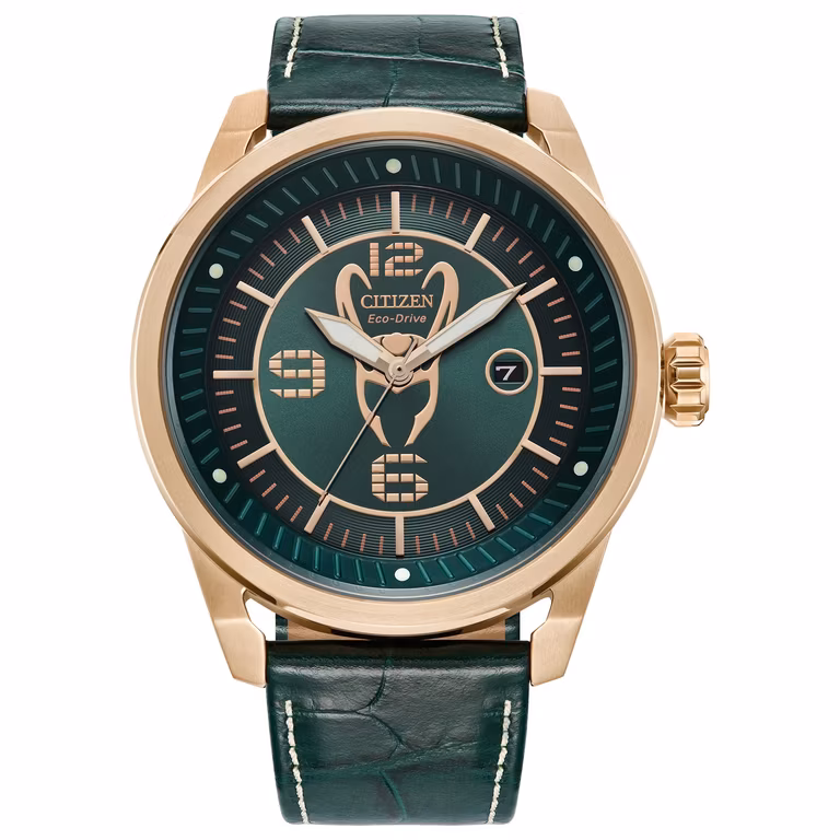 Amazon: Reloj Citizen Eco-Drive Marvel Loki 45 mm AW1363-06W (minimo histórico)