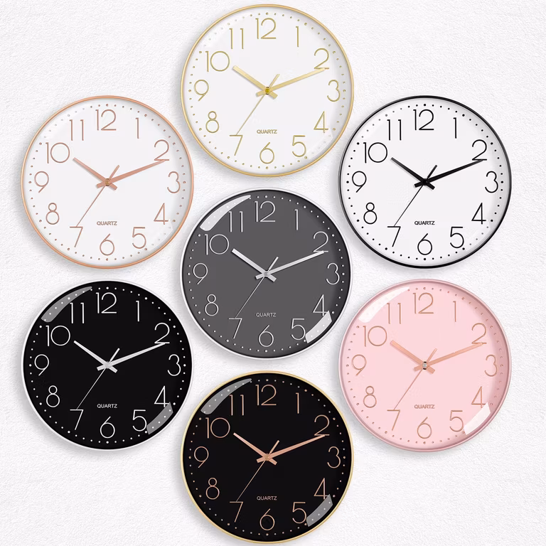 AMAZON: Reloj de Pared de Cuarzo Silencioso - Grande de 12 Pulgadas, para Sala de Estar, Cocina, Oficina, Comedor (Disponible varios colores