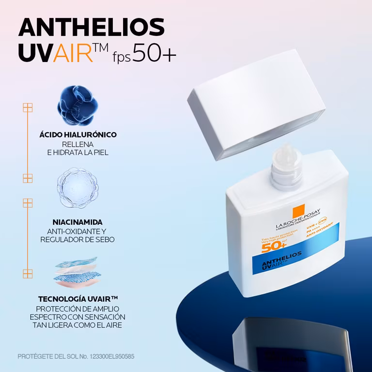 AMAZON: La Roche-Posay Anthelios UVAir Protector Solar Invisible y Ultraligero FPS50+, 40ml (Miembros Prime)