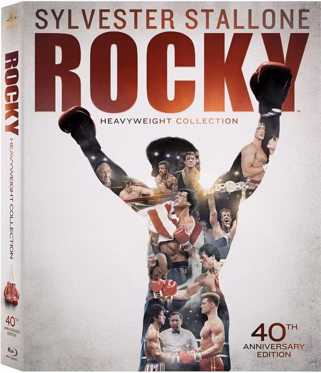 Amazon: Rocky Heavyweight Collection (Rocky / Rocky II / Rocky III / Rocky IV / Rocky V / Rocky Balboa) (edición 40 aniversario) [Blu-ray]