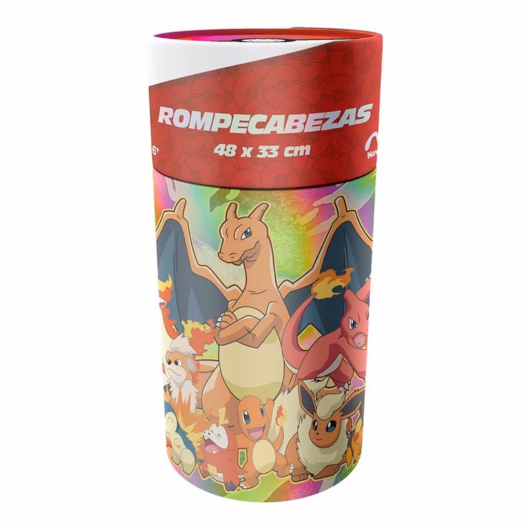 AMAZON: Rompecabezas Infantil Pokemon Fuego 100 Piezas Cilindro Carton