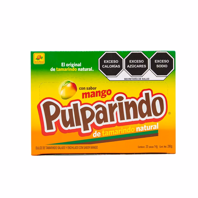 Amazon: De la Rosa Pulparindo Mango, 20 Piezas de 14 g. - Planea y Ahorra