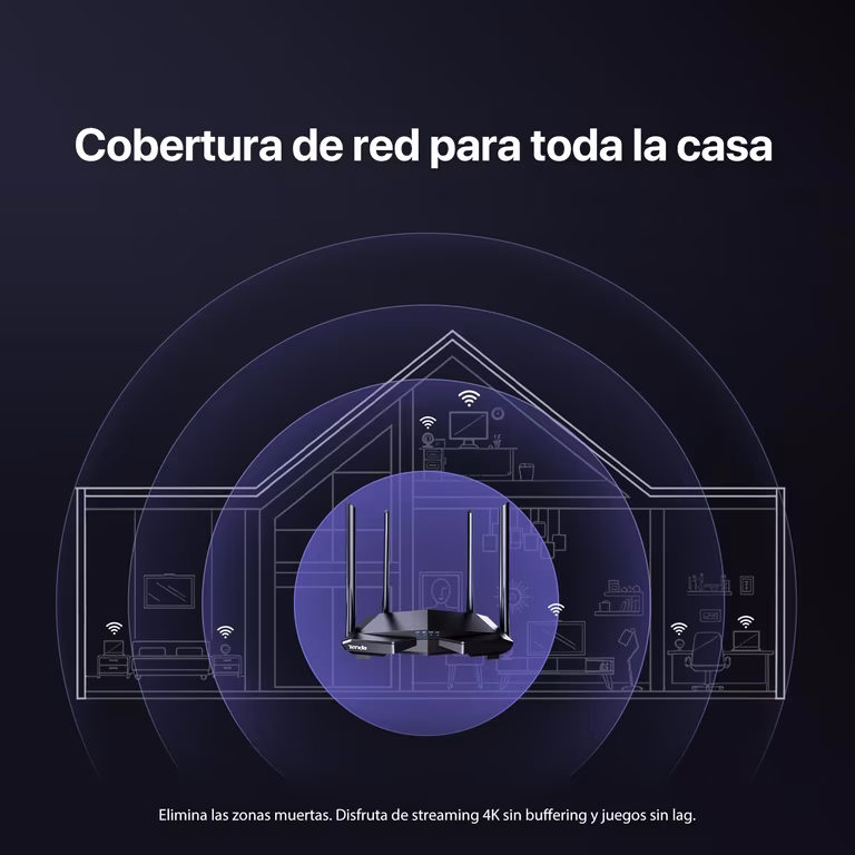 Amazon: Router Inalámbrico Tenda AC6 Inteligente Doble Banda AC1200