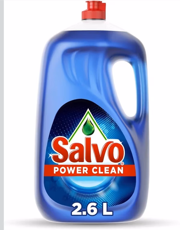 Amazon: Salvo Power Clean Lavatrastes Líquido, Jabón Líquido para Trastes con Triple Poder Cortagrasa', 2.6L | Planea y Ahorra