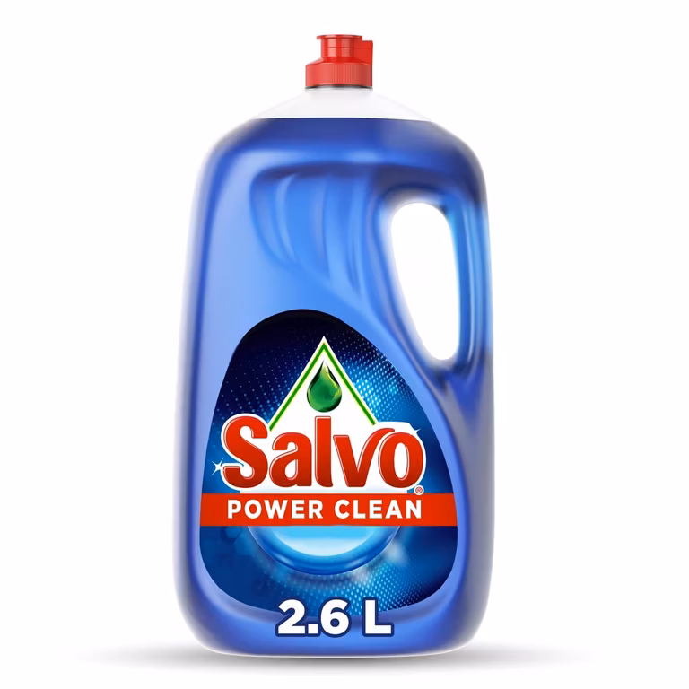 Amazon: Salvo Power Clean Lavatrastes Líquido Triple Poder Cortagrasa 2.6L ($76 c/u comprado 4 + Planea y Ahorra)