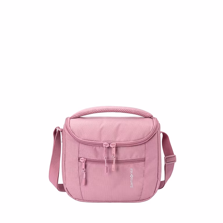 AMAZON: Samsonite Lonchera Refraction Banquet Vintage Pink Rosa, interior térmico