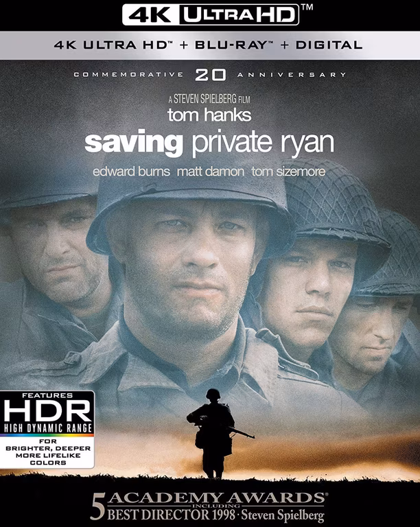 Amazon: Saving Private Ryan [4K UHD + Blu-ray + Digital]