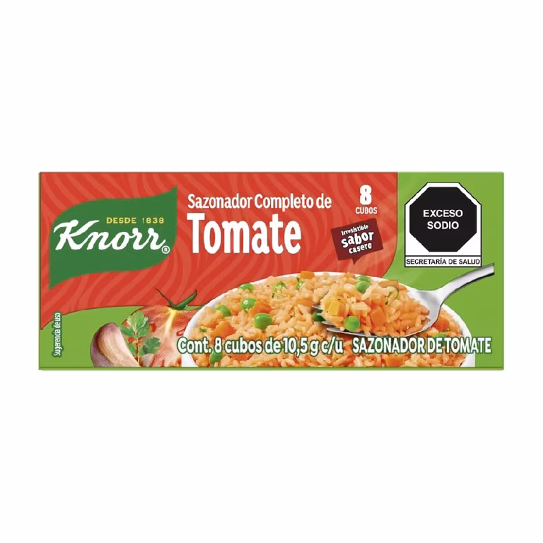 Amazon: Sazonador Completo de Tomate Knorr 8 cubos de 10.5 g al 3x2 + P&A $12 c.u