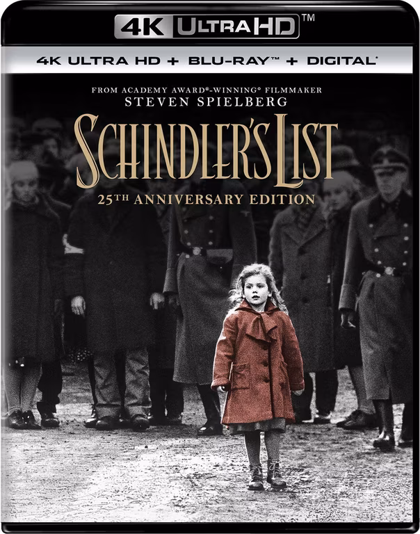 Amazon: Schindler's List - 4K UHD + BluRay + Digital Code