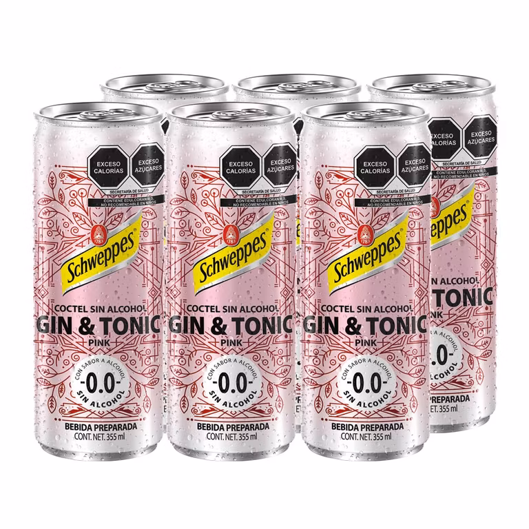 Amazon: Schweppes Mocktails, Gin & Tonic 355ml, Lata (6 pack).- Compra 3 por el precio de 2