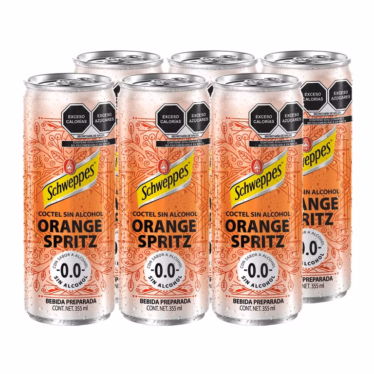 Amazon: Schweppes Mocktails, Orange Spritz 355ml, Lata (6 pack)