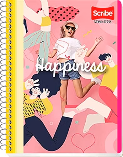Amazon: Scribe, MEGA PLUS, Cuaderno Francés Espiral Sencillo, Pasta Semi Rígida, Cuadro Chico C.5 de 100 Hojas | 4x3 + 15% OFF suma y ahorra