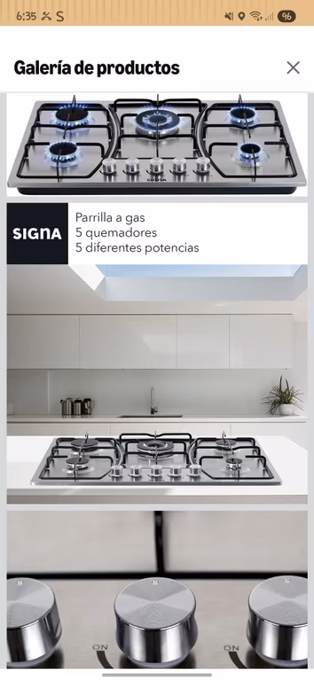 AMAZON: SELECTSHOP Parrilla De Gas 5 Quemadores De Acero Inoxidable