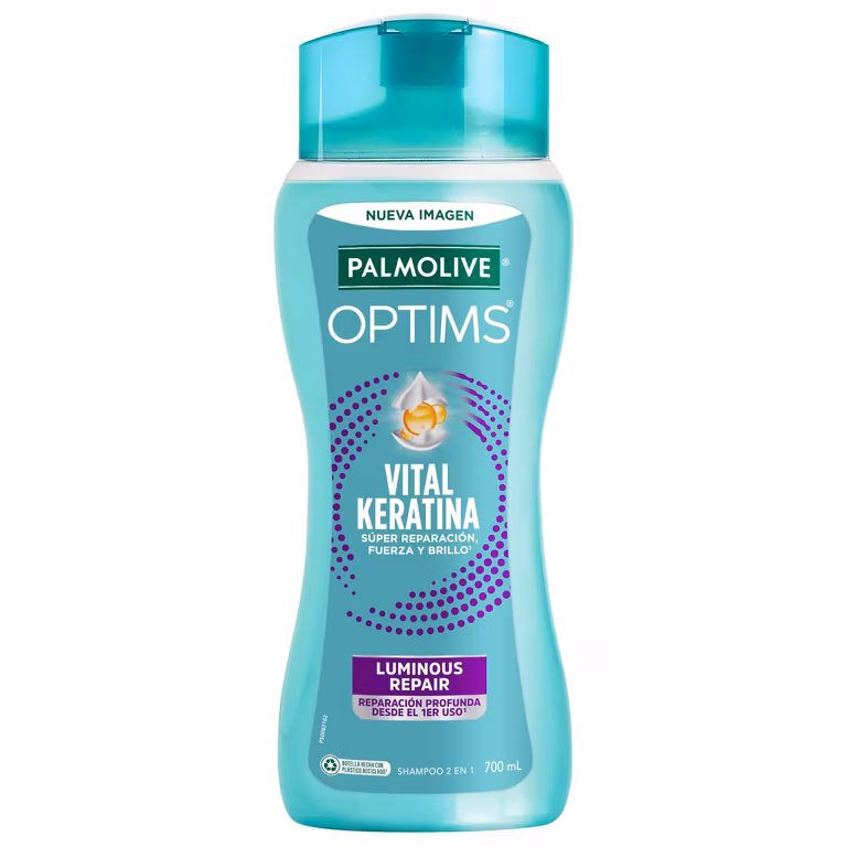 Amazon: Shampoo Palmolive Optims Luminous Repair 700 ML (COMPRANDO 3 y con planea y ahorra)