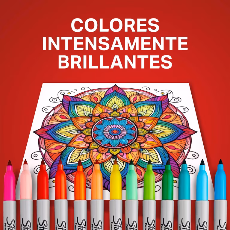AMAZON: Sharpie Marcadores Permanentes, Punta Fina, Surtidos, 8 Piezas