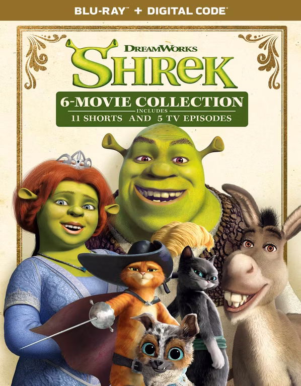 Amazon: Shrek 6-Movie Collection - Blu-ray + Digital