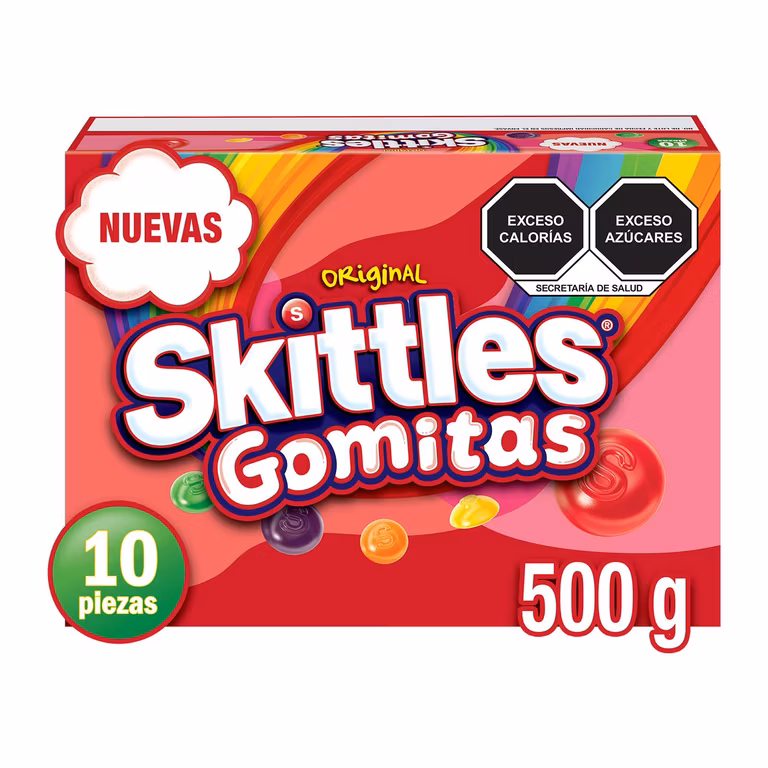 AMAZON: Skittles Gomitas sabor original 10pack de 50g c/u. 500g