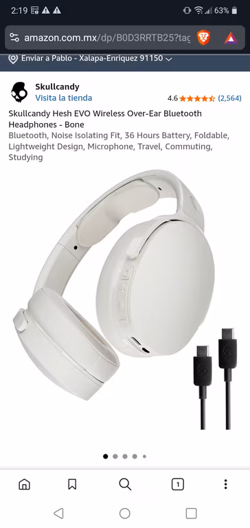 Amazon: Skullcandy Hesh EVO Wireless Over-Ear Bluetooth Headphones -