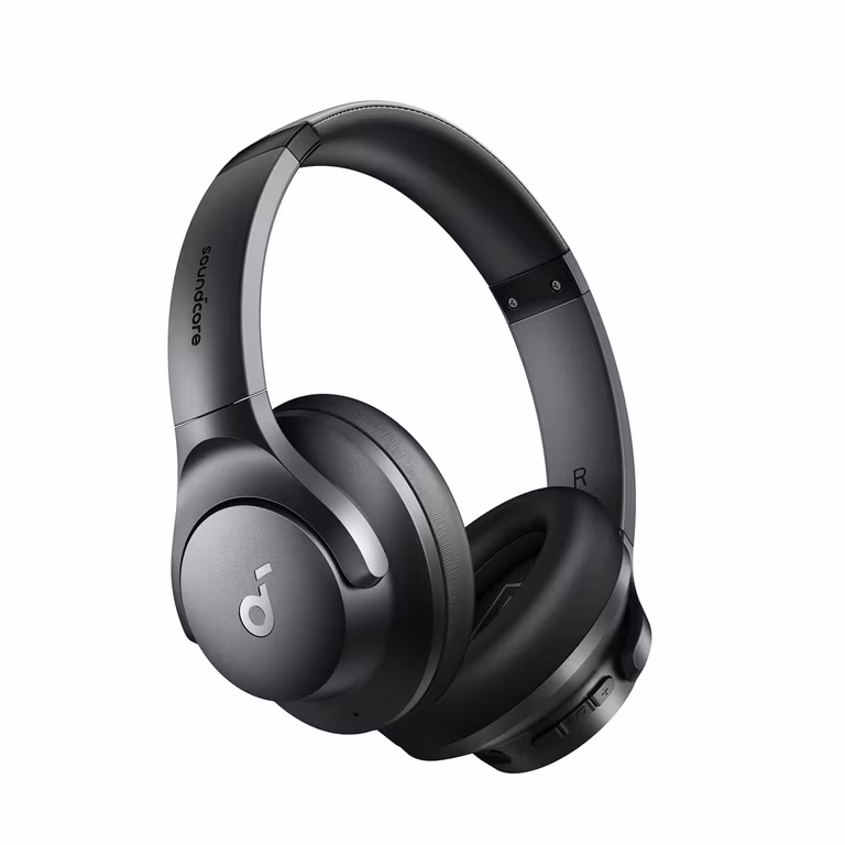 Amazon: Soundcore by Anker Q20i Audifonos Inalambricos Diadema con Cancelación Activa de Ruido, hasta 60h Reproducción, Carga Rápida.