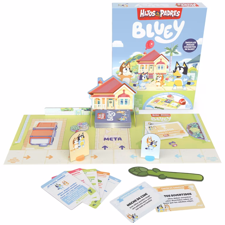AMAZON: Spin Master Games, Bluey Padres vs Hijos, Trivia y Divertidos retos para Noches de Juegos en Familia