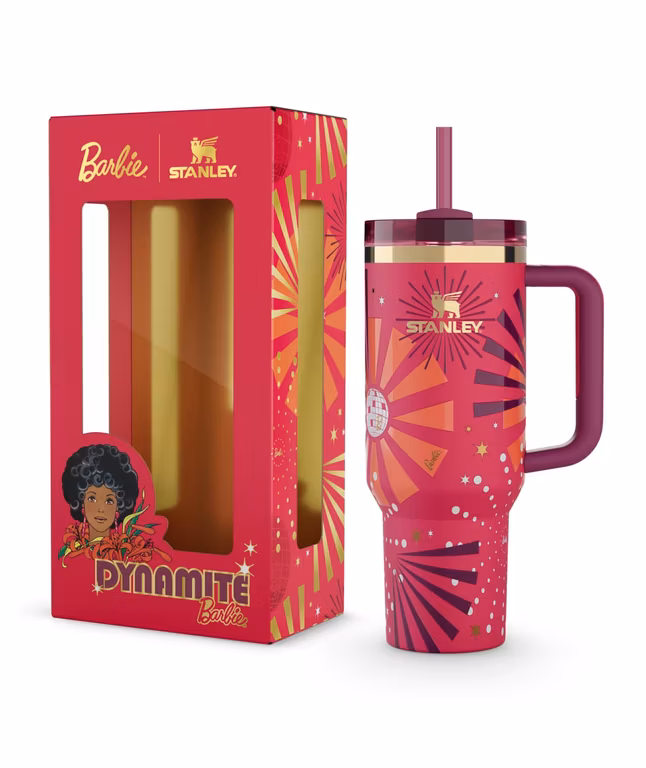 Amazon: Stanley x Barbie '80s Dynamite - Vaso térmico de Quencher 1.18 litros (40 oz)