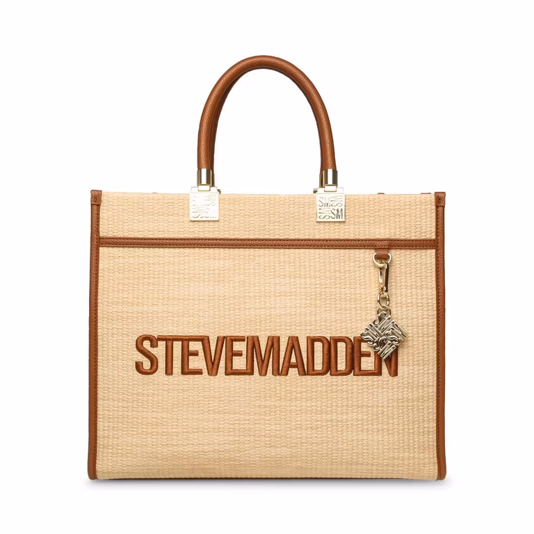 Amazon: Steve Madden Bolsa Tote Briches-S Natural